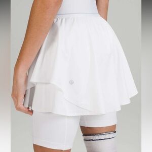 Lululemon Court Rival HR Skirt White Size 0 Mint Condition 9 inch liner …